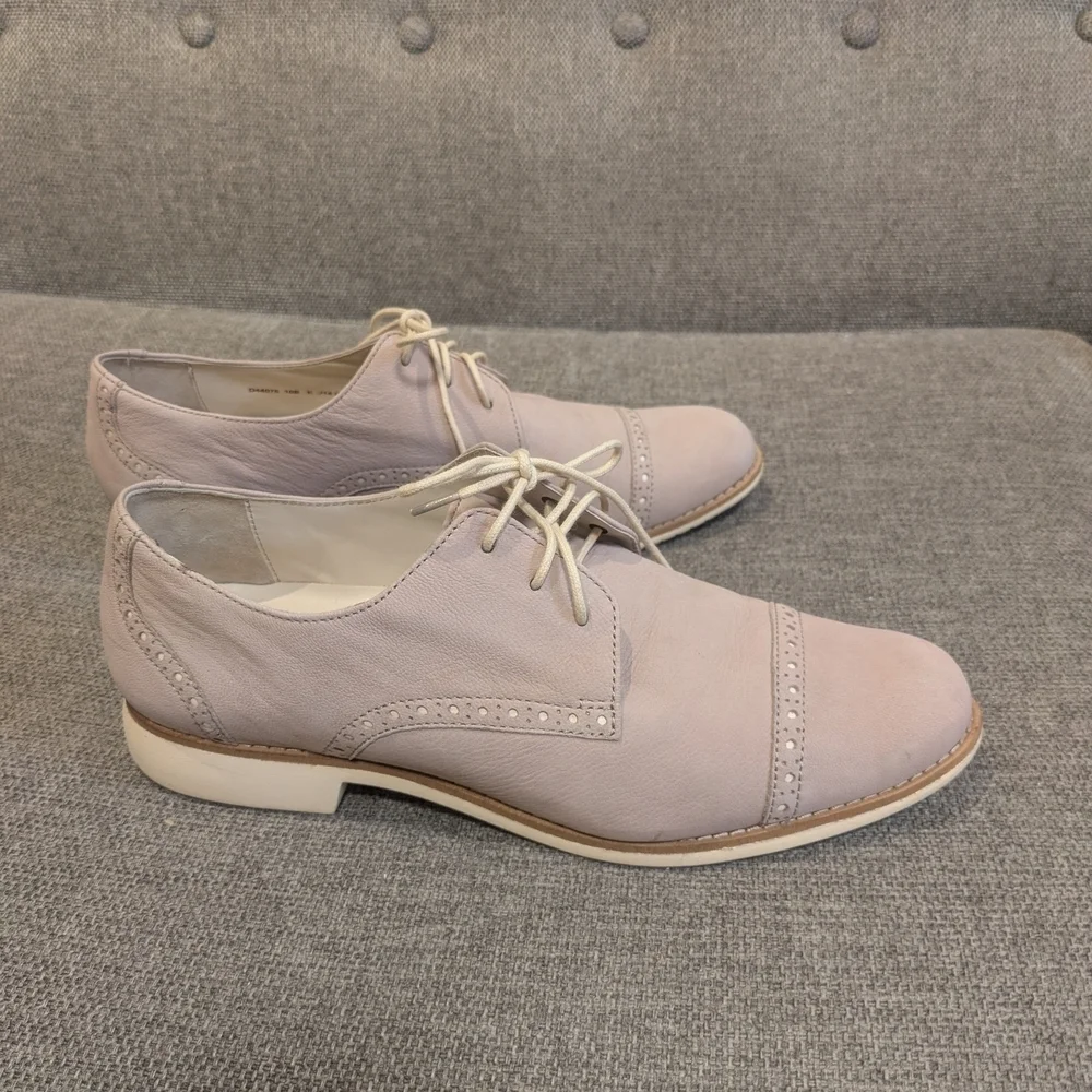 Cole Haan Oxford Shoes with Suede Finish and Lace-Up Design Size 10 - Picture 6 of 13